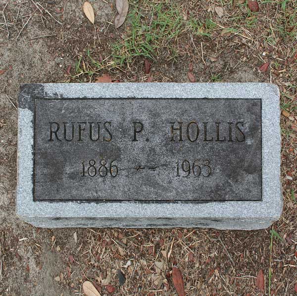 Rufus P. Hollis Gravestone Photo