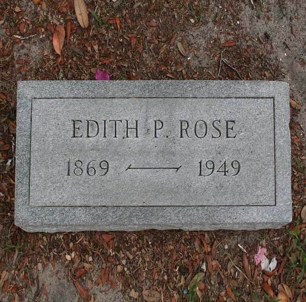 Edith P. Rose Gravestone Photo