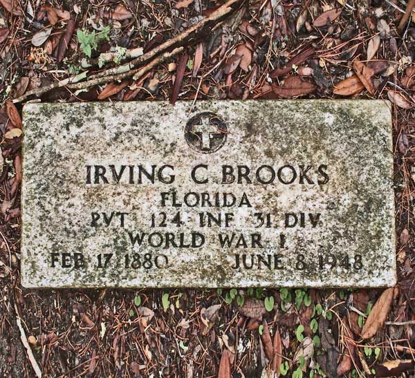 Irving C. Brooks Gravestone Photo