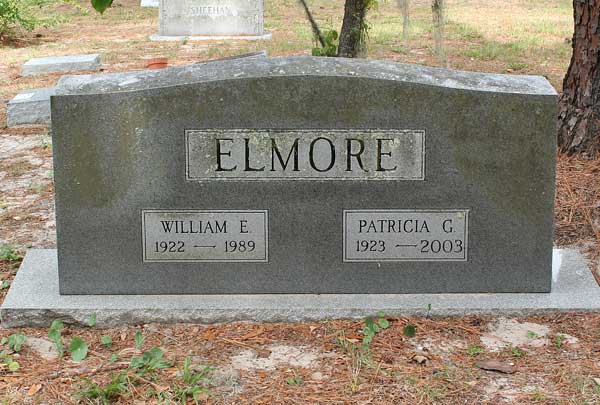 William E & Patricia G. Elmore Gravestone Photo