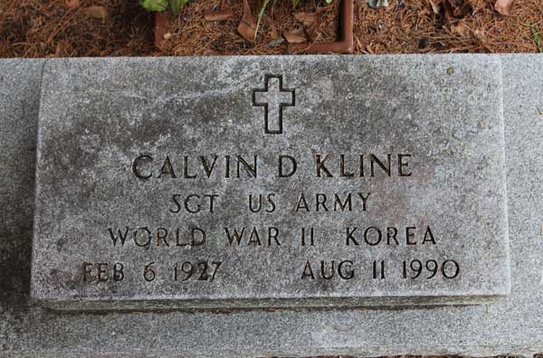 Calvin D. Kline Gravestone Photo