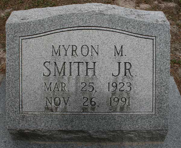 Myron M. Smith Gravestone Photo