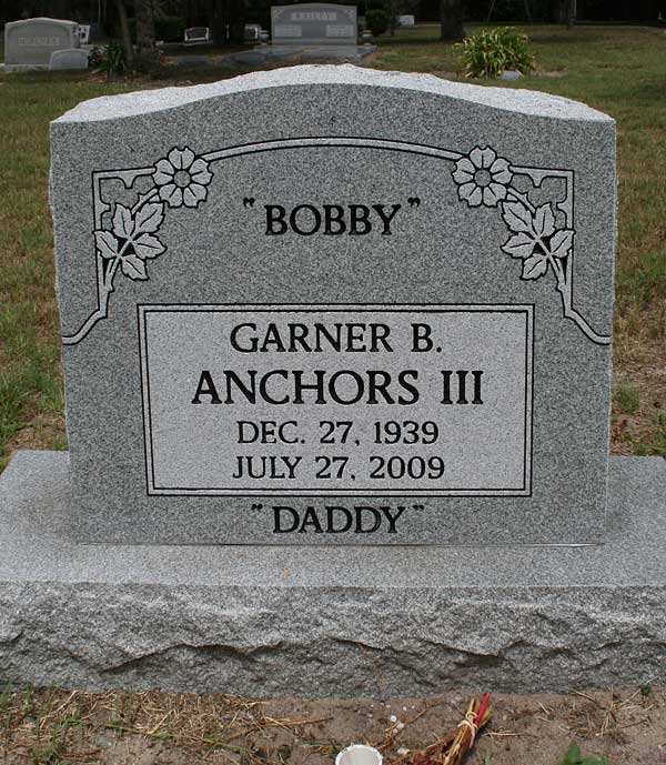 Garner B. Anchors Gravestone Photo