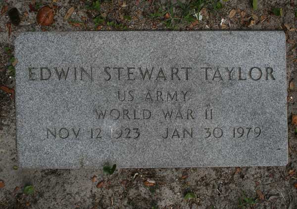 Edwin Stewart Taylor Gravestone Photo