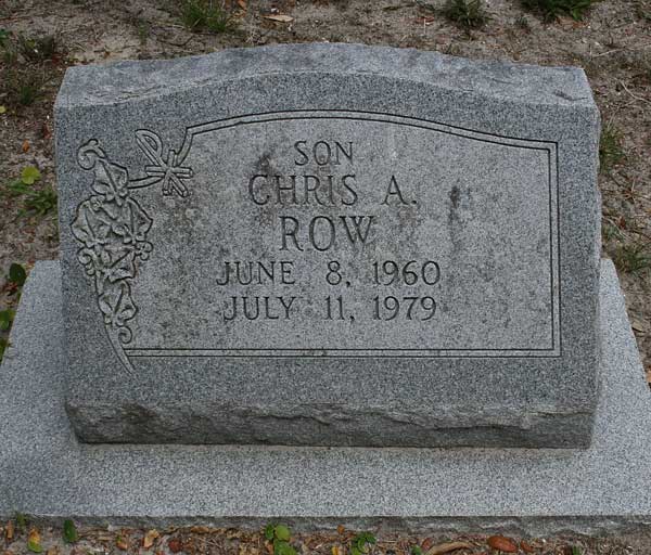 Chris A. Row Gravestone Photo