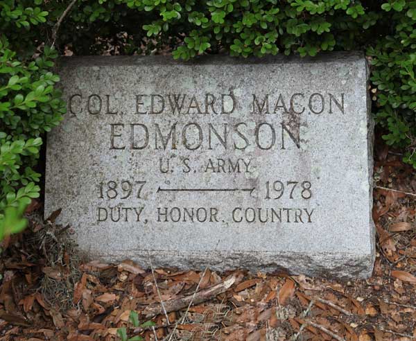 Col. Edward Macon Edmonson Gravestone Photo