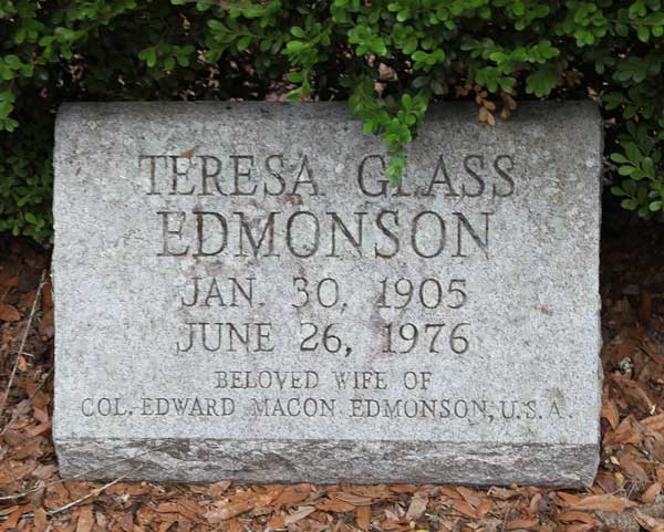 Teresa Glass Edmonson Gravestone Photo