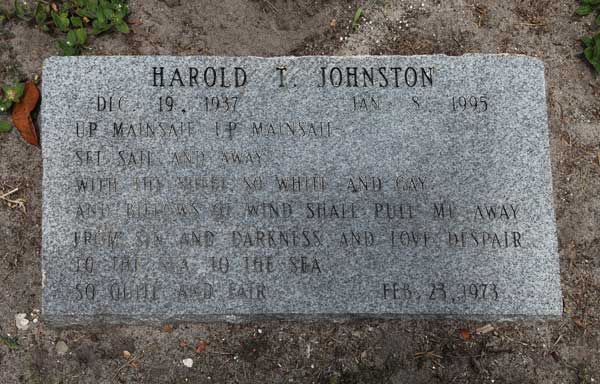 Harold T. Johnston Gravestone Photo