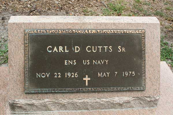 Carl D. Cutts Gravestone Photo