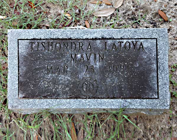 Tishondra Latoya Mavin Gravestone Photo
