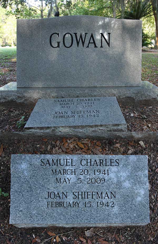 Samuel Charles & Joan Shiffman Gowan Gravestone Photo