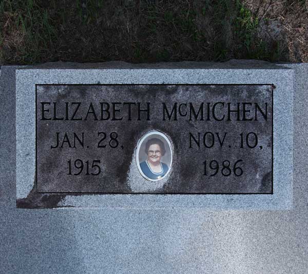 Elizabeth McMichen Gravestone Photo