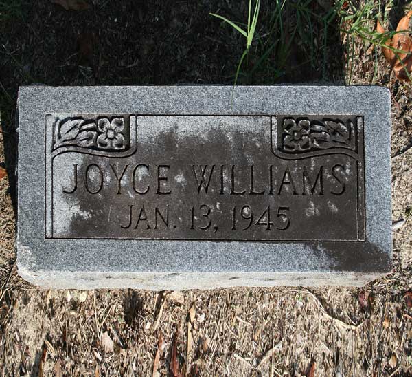 Joyce Williams Gravestone Photo