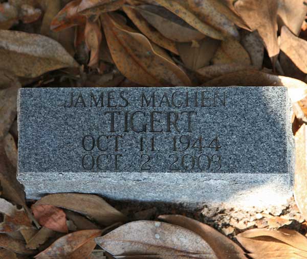 James Machen Tigert Gravestone Photo