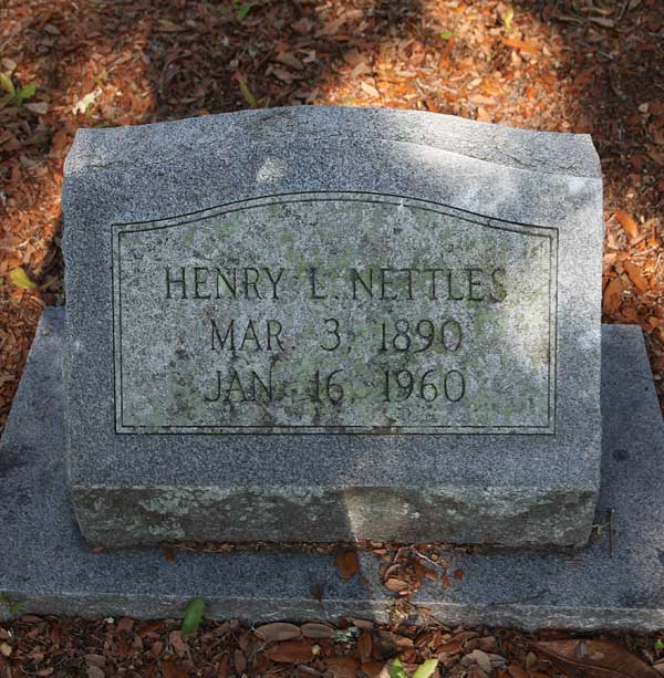 Henry L. Nettles Gravestone Photo