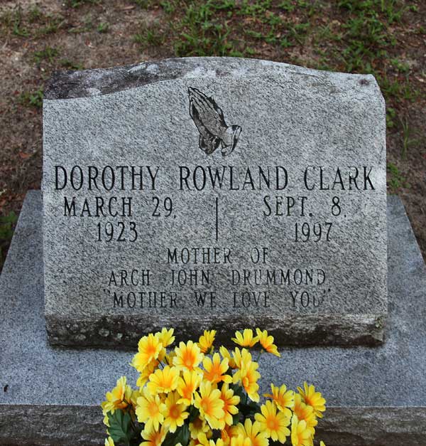 Dorothy Rowland Clark Gravestone Photo