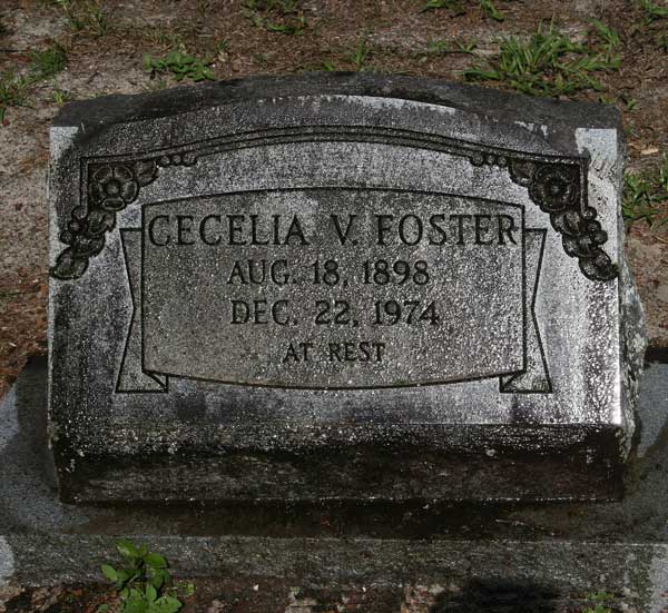 Cecelia V. Foster Gravestone Photo