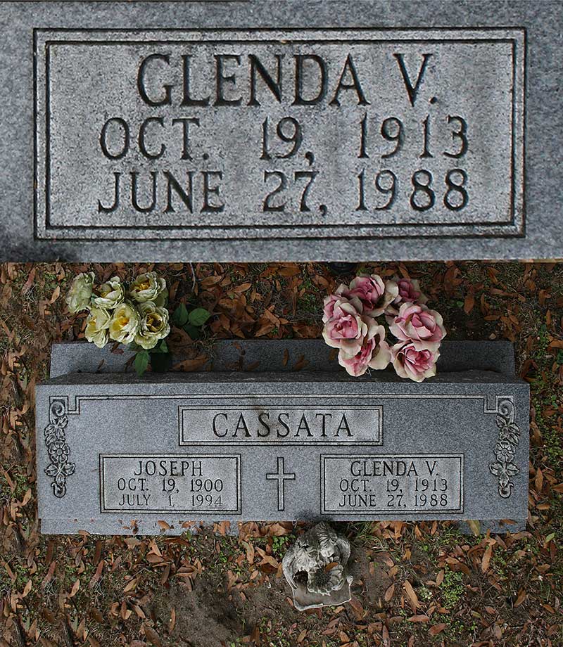 Glenda V Cassata Gravestone Photo