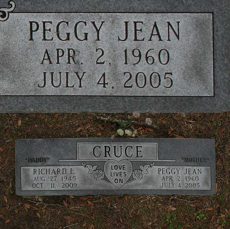 Peggy Jean Cruce Gravestone Photo