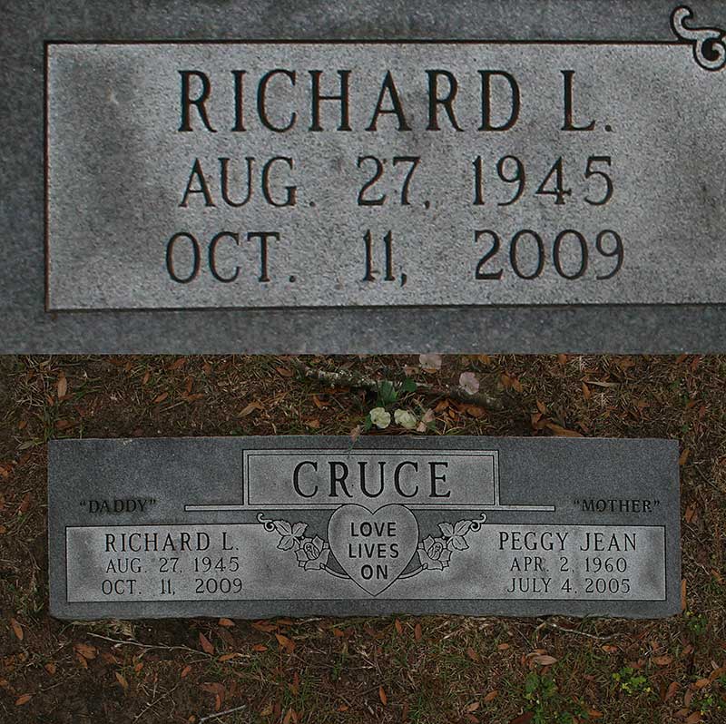 Richard L Cruce Gravestone Photo