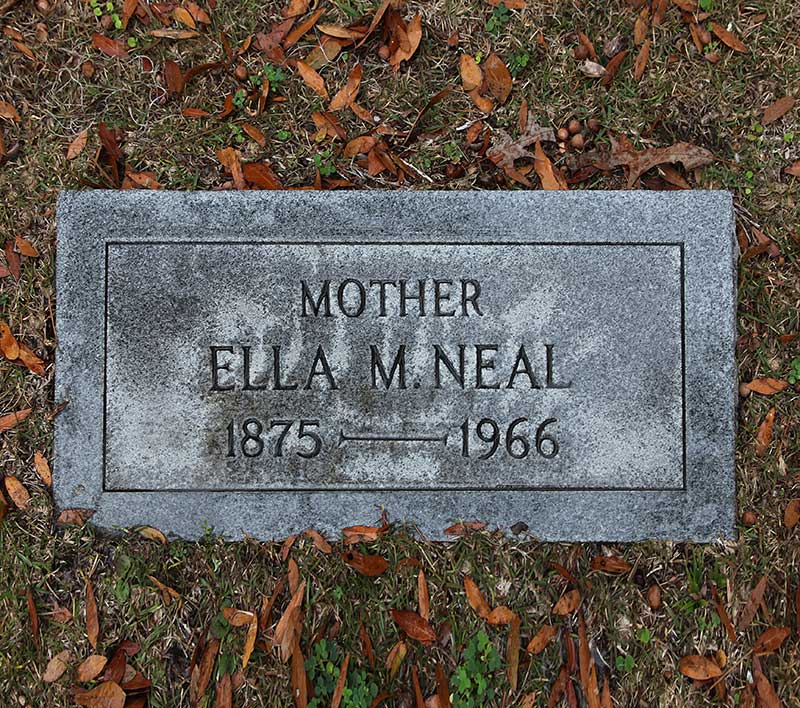 Ella M Neal Gravestone Photo