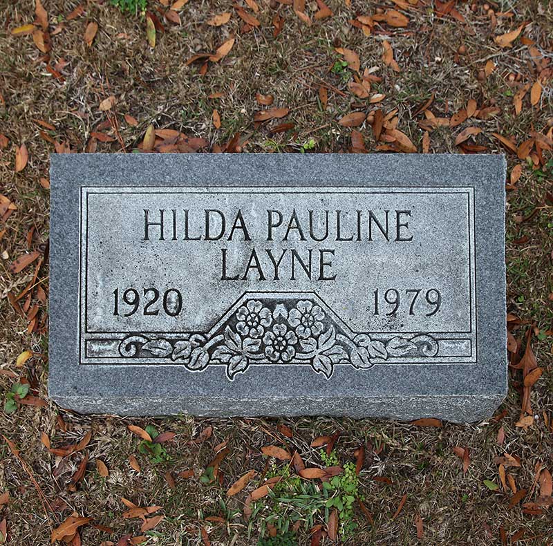 Hilda Pauline Layne Gravestone Photo