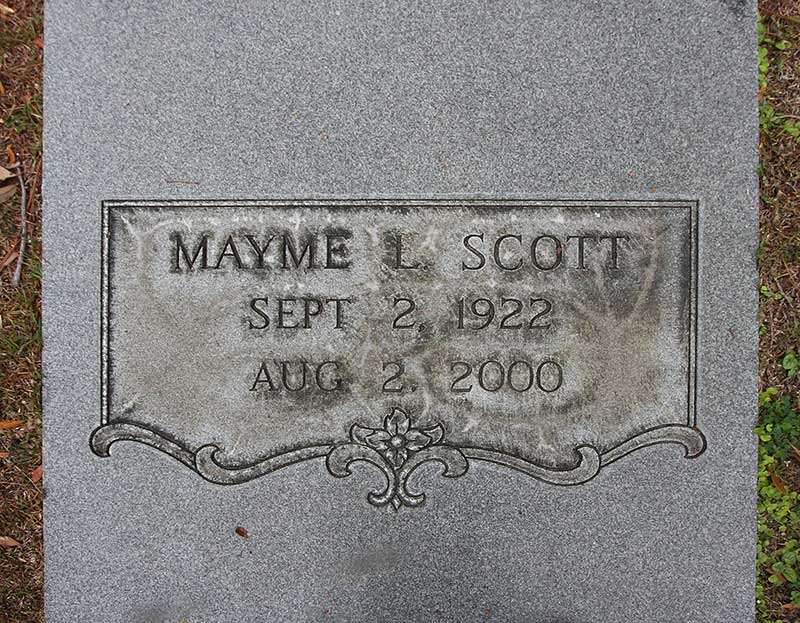 Mayme L Scott Gravestone Photo