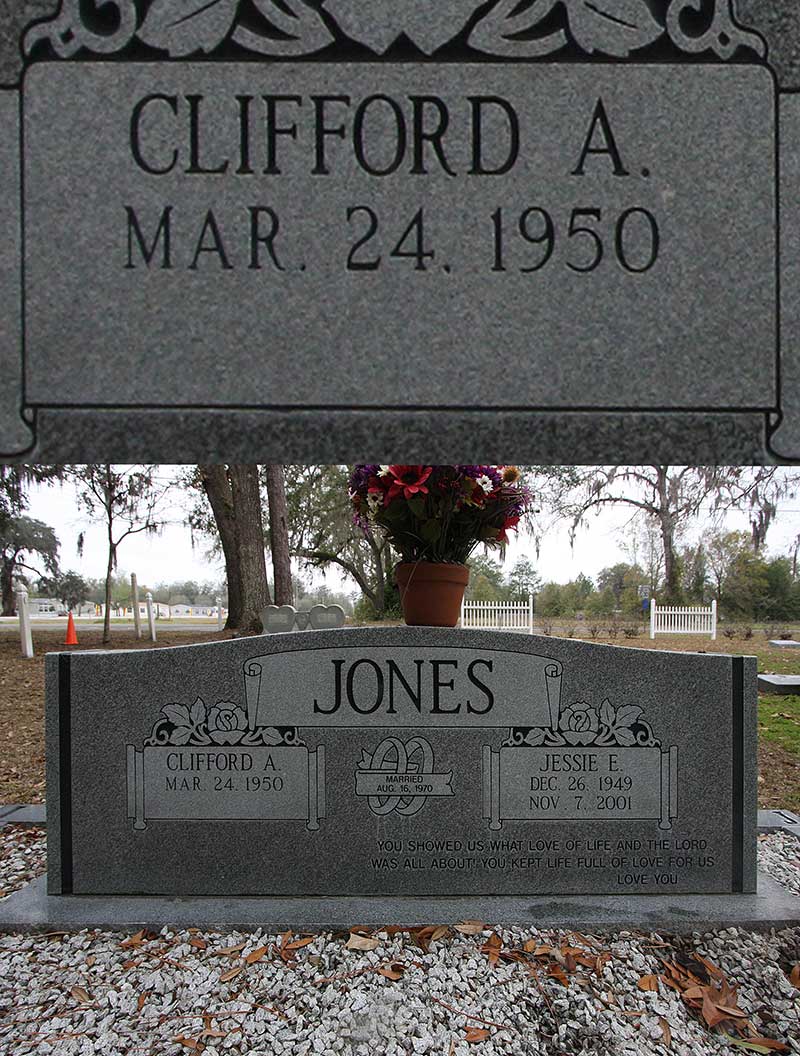 Clifford A. Jones Gravestone Photo