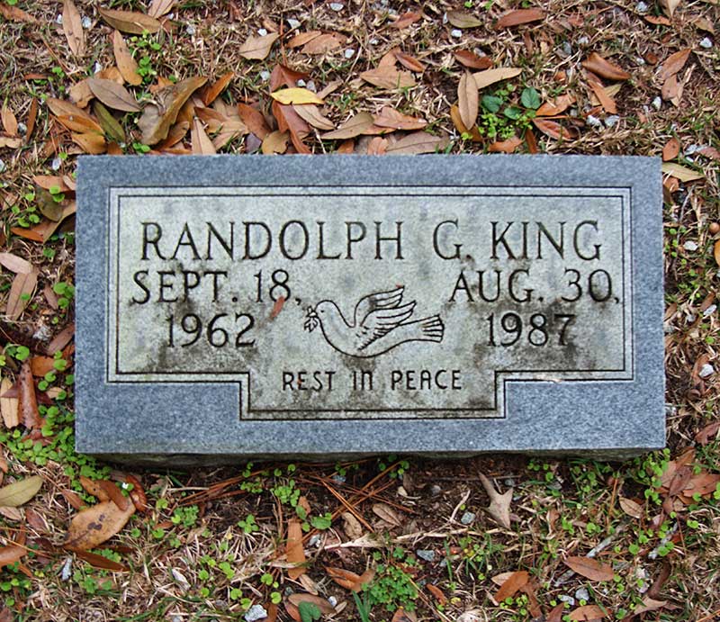 Randolph G. King Gravestone Photo