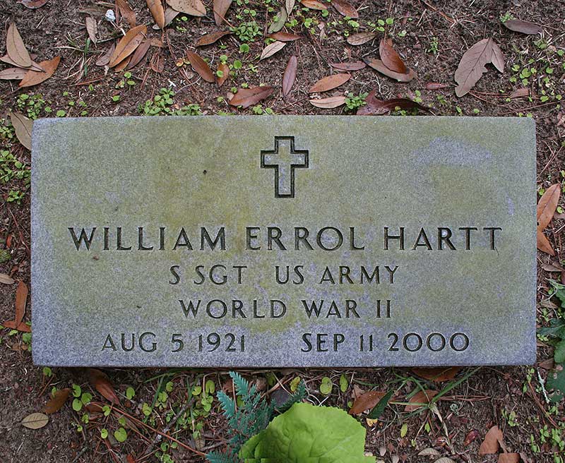 William Errol Hartt Gravestone Photo