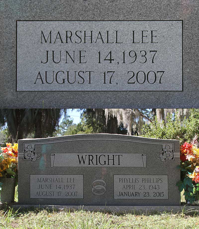 Marshall Lee Wright Gravestone Photo