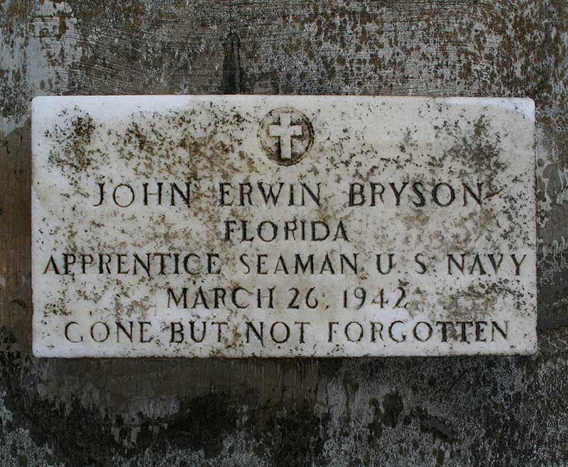 John Erwin Bryson Gravestone Photo