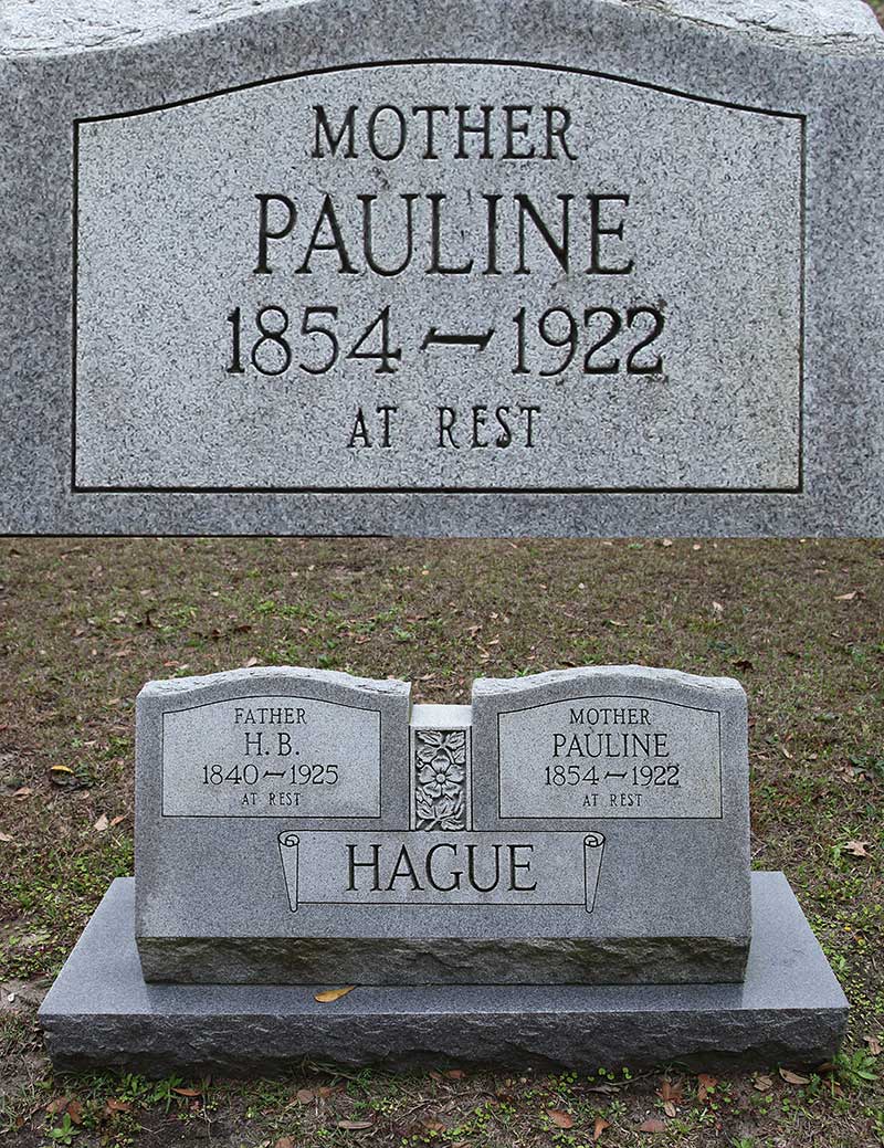 Pauline Hague Gravestone Photo
