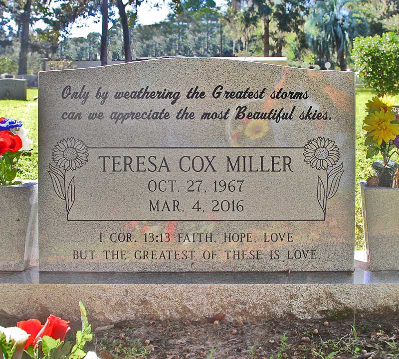 Teresa Cox Miller Gravestone Photo