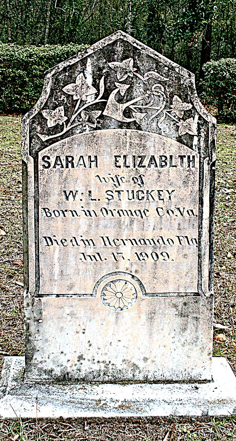 Sarah Elizabeth Stuckey Gravestone Photo