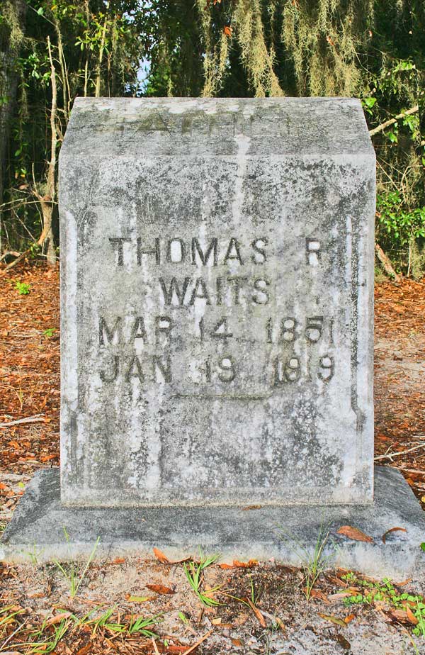 Thomas R. Waits Gravestone Photo
