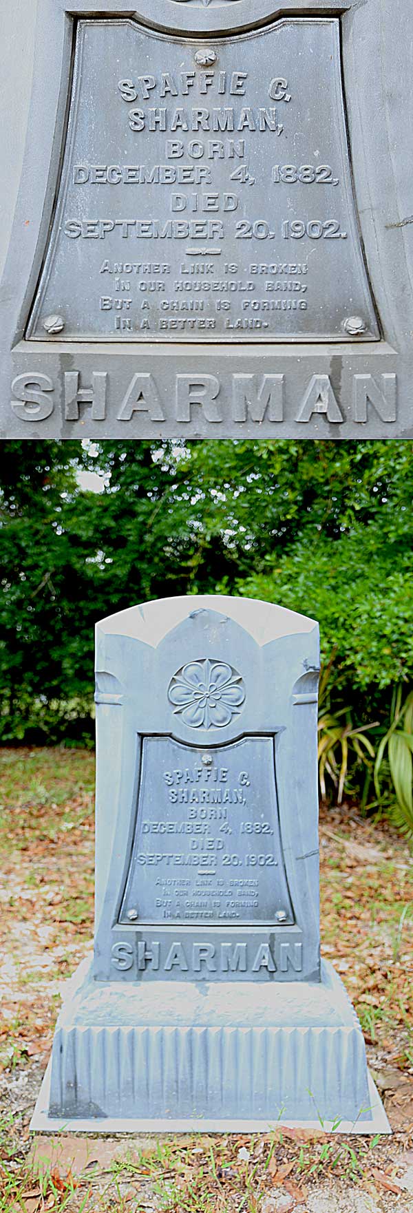 Spaffie C. Sharman Gravestone Photo