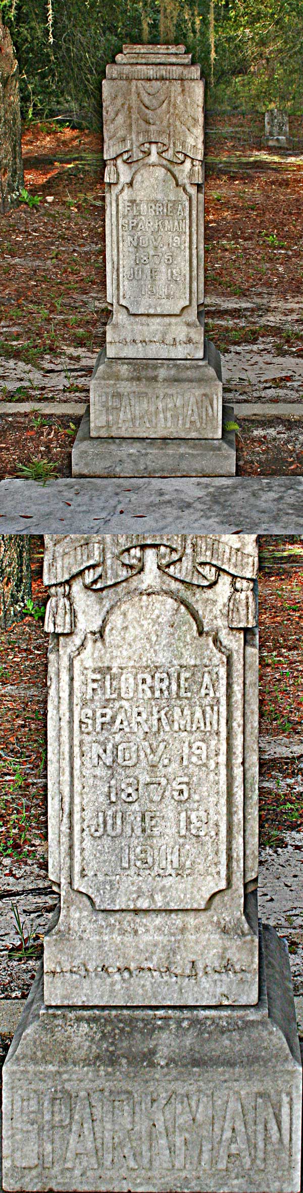 Florrie A. Sparkman Gravestone Photo
