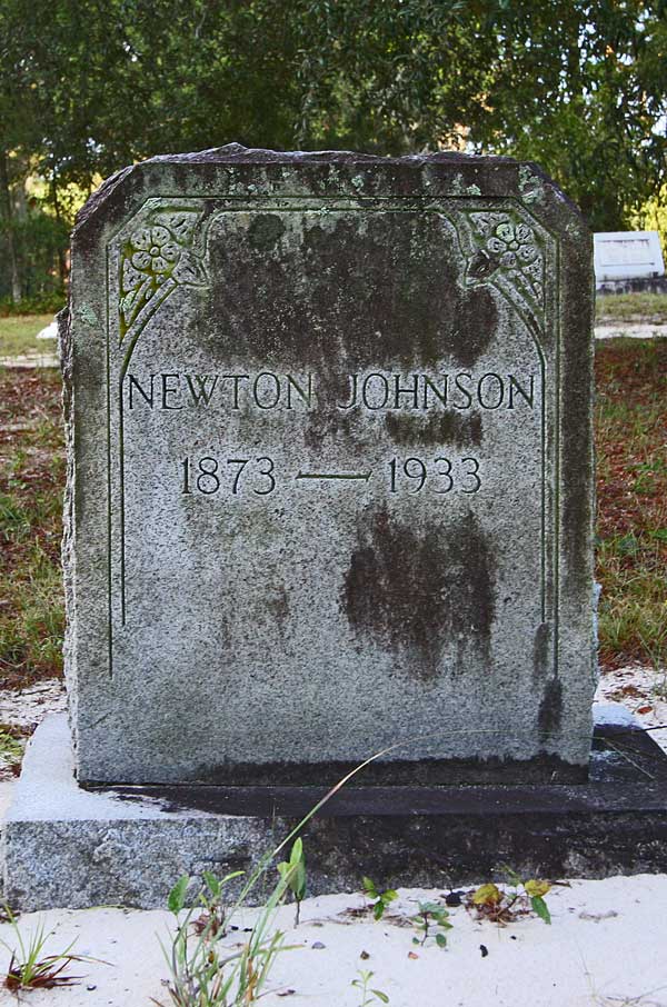 Newton Johnson Gravestone Photo