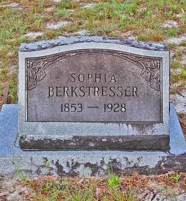 Sophia Berkstresser Gravestone Photo