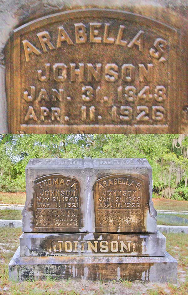 Arabella S. Johnson Gravestone Photo