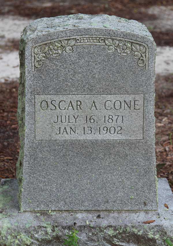 Oscar A. Cone Gravestone Photo