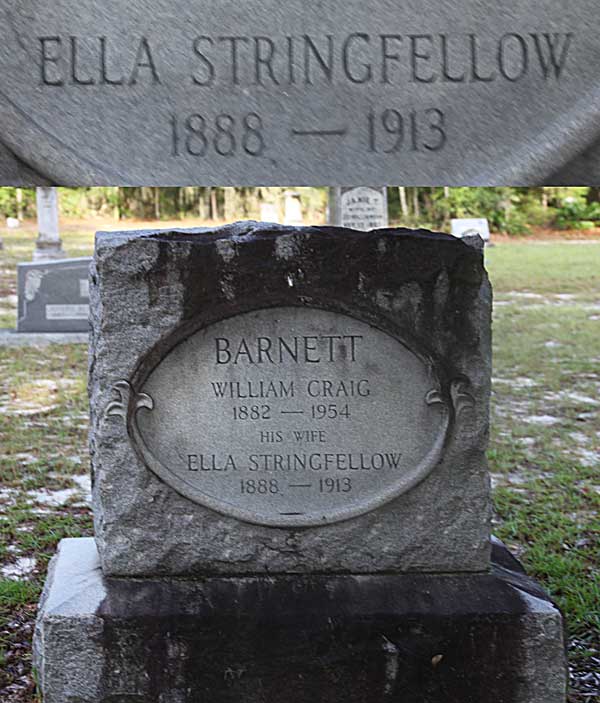 Ella Stringfellow Barnett Gravestone Photo