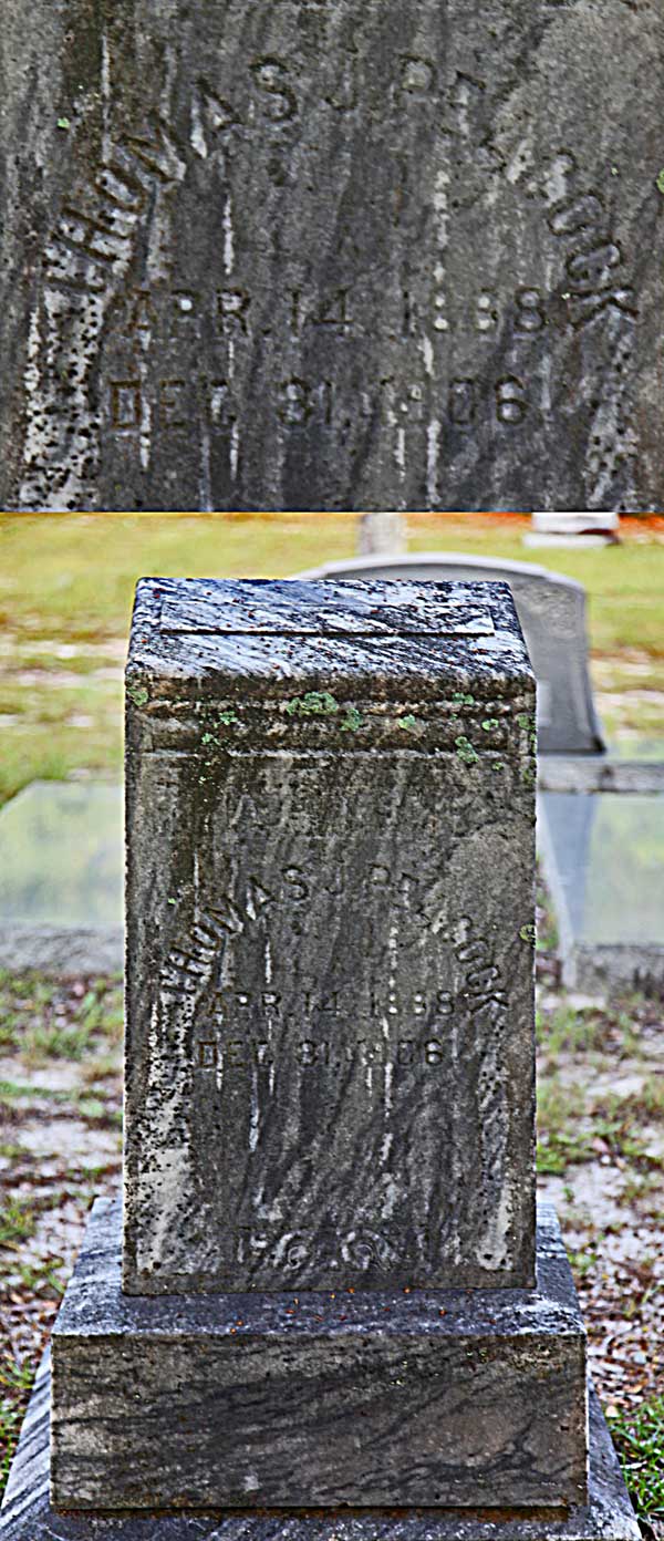 Thomas J Peacock Gravestone Photo