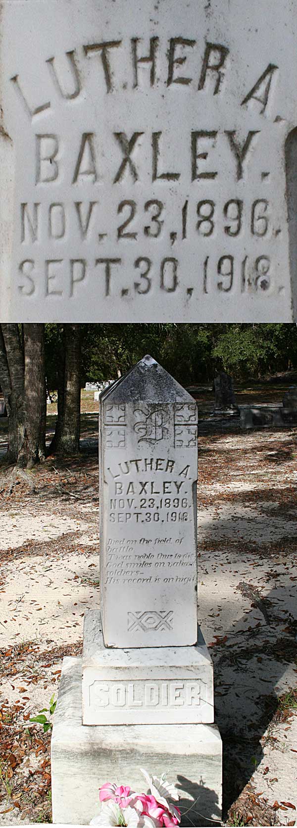 Luther A. Baxley Gravestone Photo