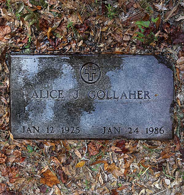 Alice J. Gollaher Gravestone Photo