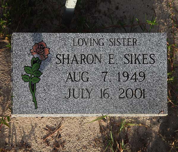 Sharon E. Sikes Gravestone Photo