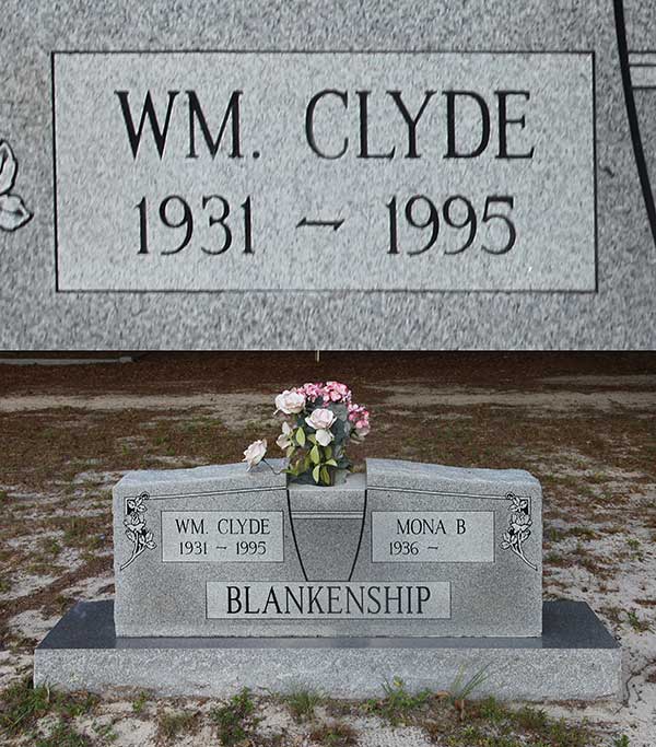 Wm. Clyde Blankenship Gravestone Photo