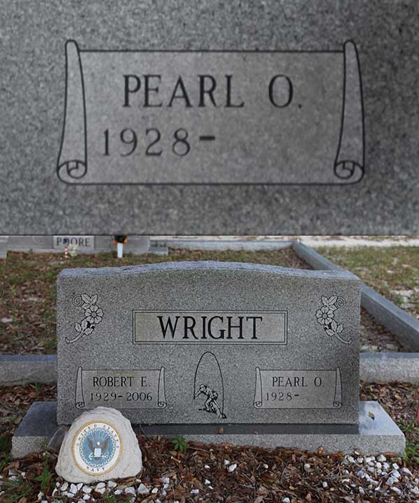 Pearl O. Wright Gravestone Photo