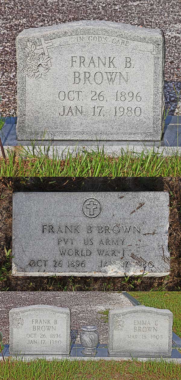 Frank B. Brown Gravestone Photo
